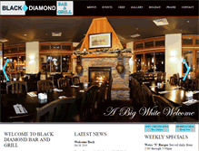 Tablet Screenshot of blackdiamondbarandgrill.com